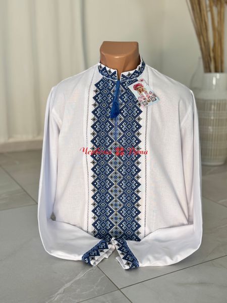 Сорочка біла (модель 27 ) синя/в 000003525 фото