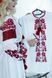 Сорочка Святкова 3 біла бордова/в НФ-00000357 фото 1