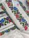 Блуза біла (модель 11) кольорова виш. НФ-00000256 фото 1