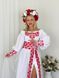 Сукня Афіна біла червона виш. (модель 2 ). 000003782 фото 2