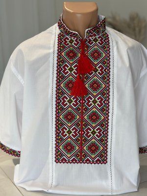Сорочка біла к/р (модель 16) к/в 000000351 фото