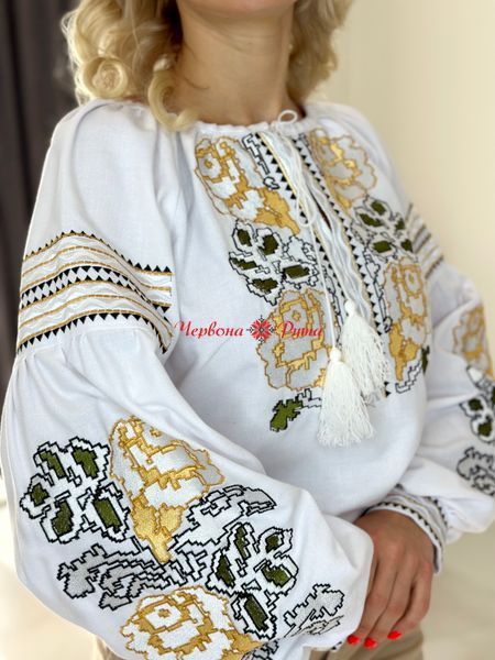 Блуза Інга біла НФ-00000229 фото