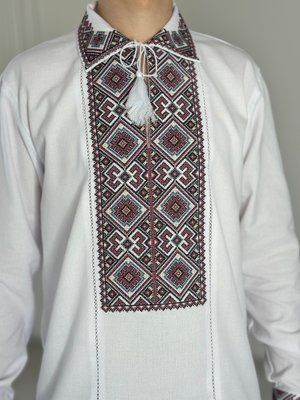 Сорочка біла комір (модель 25) кольорова виш. 000002960 фото