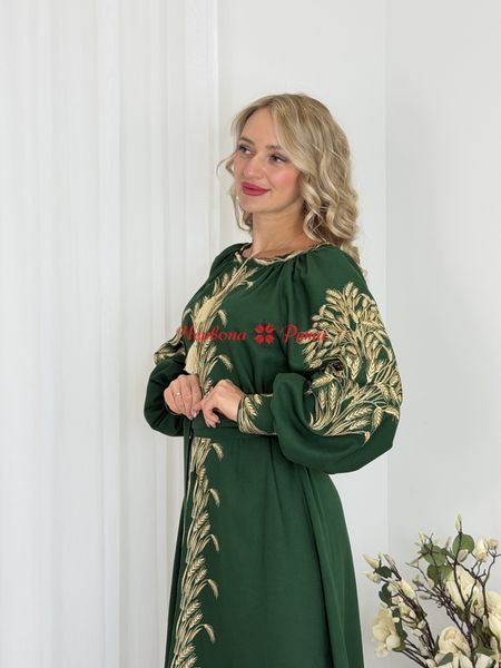 Сукня Колосся (модель 3) зелена міді . 000003798 фото