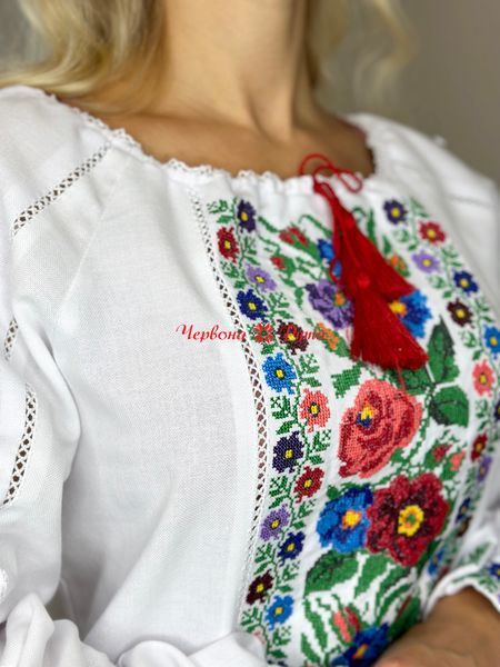 Блуза Пишна біла 000000325 фото