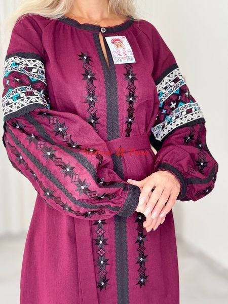 Сукня Коліжанка бордова . 000003264 фото