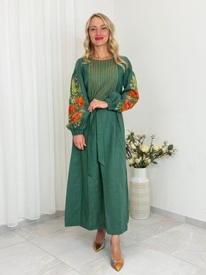 Сукня Феодора зелена. 000003857 фото
