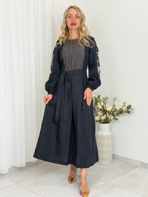 Сукня Феодора синя . 000003862 фото