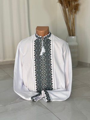 Сорочка біла (модель 27 ) сіра виш. 000003532 фото