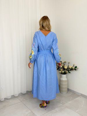 Сукня Феодора блакитна . 000004197 фото