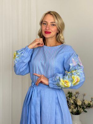 Сукня Феодора блакитна . 000004197 фото