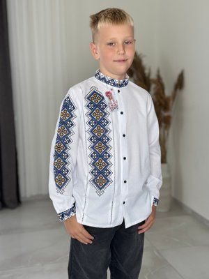Сорочка підл.на ґудзиках виш. рукав (модель 3) ж-бл/в 000003136 фото